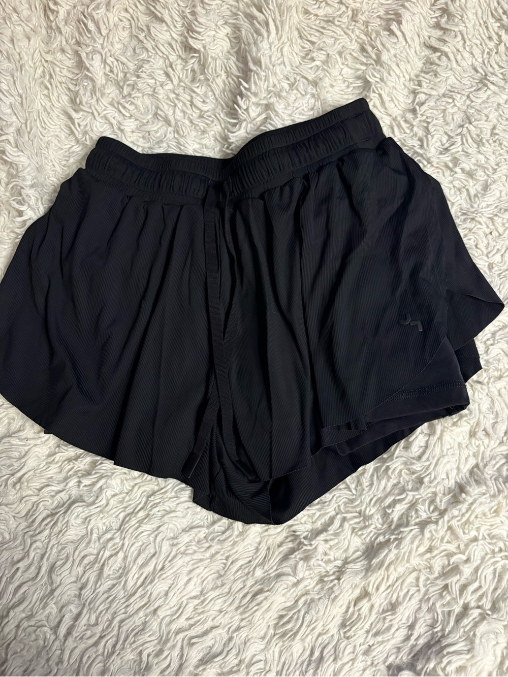 Women’s Black Athletic Shorts with Inner Liner